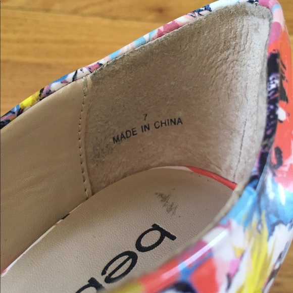 Bebe Floral heels  7 - Picture 4 of 4